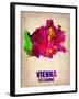 Vienna Watercolor Poster-NaxArt-Framed Art Print