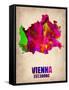 Vienna Watercolor Poster-NaxArt-Framed Stretched Canvas