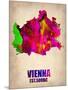 Vienna Watercolor Poster-NaxArt-Mounted Art Print