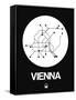 Vienna White Subway Map-NaxArt-Framed Stretched Canvas