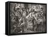 Viennese Coffee House Life-null-Framed Stretched Canvas