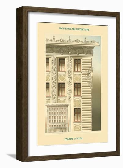 Viennese Façade - Austria-Otto Wagner-Framed Art Print