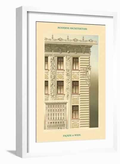 Viennese Façade - Austria-Otto Wagner-Framed Art Print