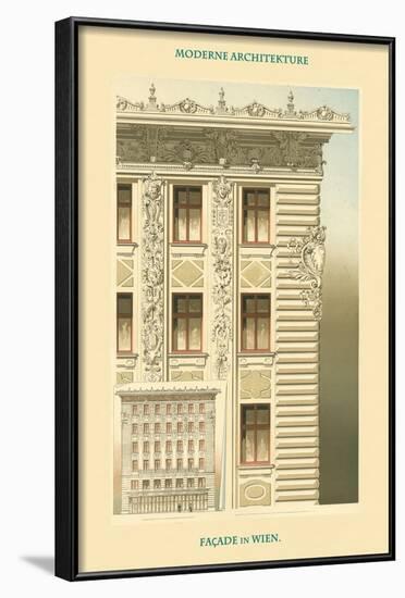 Viennese Façade - Austria-Otto Wagner-Framed Art Print