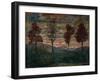 Vier Baeume (Four Trees). Oil on canvas (1917).-Egon Schiele-Framed Giclee Print