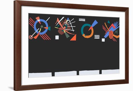 Vier Eckstucke, 1922-Wassily Kandinsky-Framed Premium Giclee Print