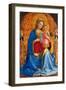 Vierge a L'enfant Avec Saint Dominique Et Saint De Verone  (Madonna and Child with Saints Dominic-Fra (c 1387-1455) Angelico-Framed Giclee Print