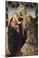 Vierge à l'Enfant soutenu par un ange-Sandro Botticelli-Mounted Giclee Print