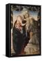 Vierge à l'Enfant soutenu par un ange-Sandro Botticelli-Framed Stretched Canvas