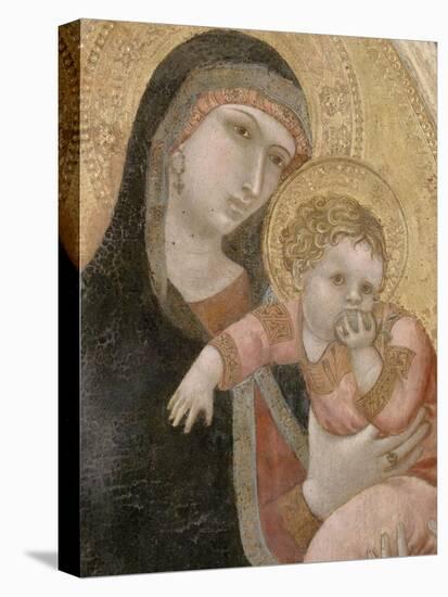 Vierge à l'Enfant-Ambrogio Lorenzetti-Stretched Canvas