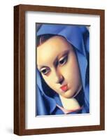 Vierge Bleue-Tamara de Lempicka-Framed Premium Giclee Print