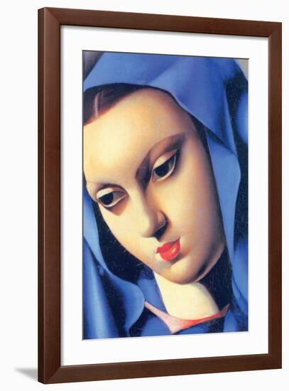 Vierge Bleue-Tamara de Lempicka-Framed Premium Giclee Print