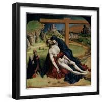 Vierge De Pitie - (Pieta) Peinture De Fernando Gallego (Vers 1440-1507) 1470 Dim. 1,25X1,09 M Madri-Fernando Gallego-Framed Giclee Print