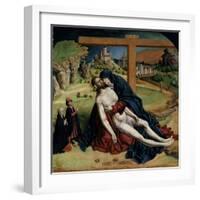 Vierge De Pitie - (Pieta) Peinture De Fernando Gallego (Vers 1440-1507) 1470 Dim. 1,25X1,09 M Madri-Fernando Gallego-Framed Giclee Print