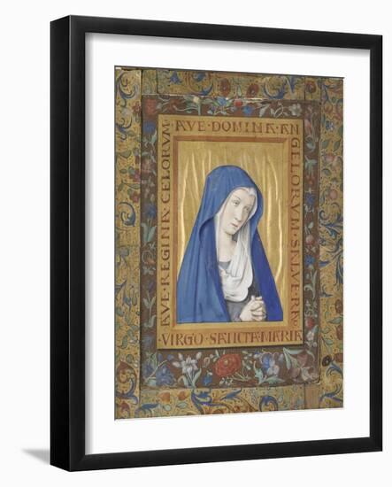 Vierge en prière-Jean Bourdichon-Framed Giclee Print