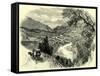 Viesch and the Upper Rhone Valley Switzerland-null-Framed Stretched Canvas