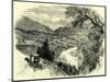 Viesch and the Upper Rhone Valley Switzerland-null-Mounted Giclee Print