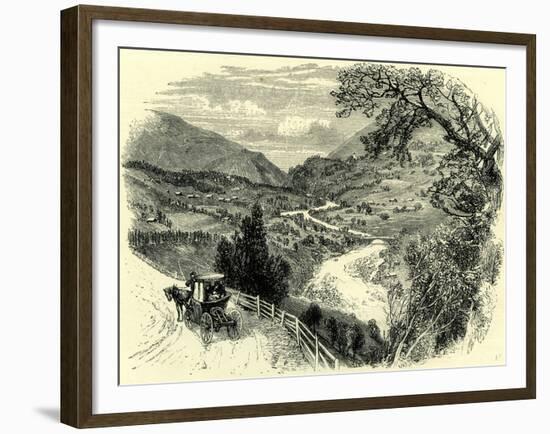 Viesch and the Upper Rhone Valley Switzerland-null-Framed Giclee Print