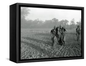 Viet Cong Attack-Associated Press-Framed Stretched Canvas