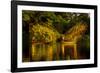 Vietnam. Butterfly net fishing. Fishermen working in complete synchronization.-Tom Norring-Framed Photographic Print