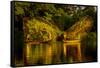 Vietnam. Butterfly net fishing. Fishermen working in complete synchronization.-Tom Norring-Framed Stretched Canvas