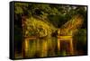 Vietnam. Butterfly net fishing. Fishermen working in complete synchronization.-Tom Norring-Framed Stretched Canvas