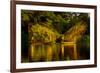 Vietnam. Butterfly net fishing. Fishermen working in complete synchronization.-Tom Norring-Framed Photographic Print