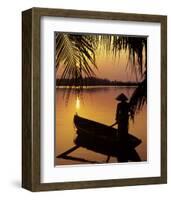 Vietnam, Cantho on the Mekong River-Keren Su-Framed Art Print