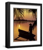 Vietnam, Cantho on the Mekong River-Keren Su-Framed Art Print