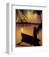 Vietnam, Cantho on the Mekong River-Keren Su-Framed Art Print