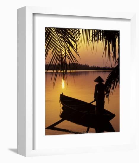 Vietnam, Cantho on the Mekong River-Keren Su-Framed Art Print