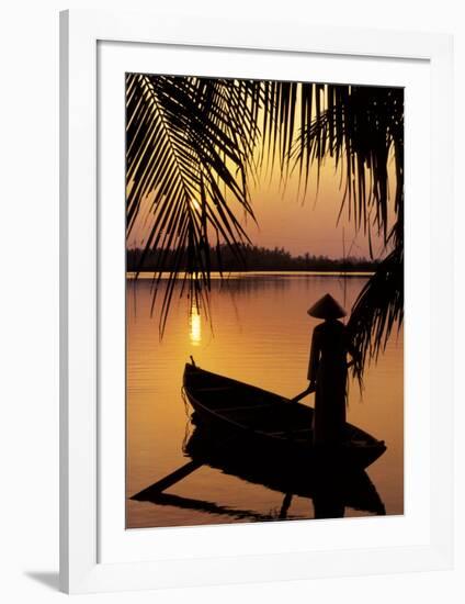 Vietnam, Cantho on the Mekong River-Keren Su-Framed Art Print