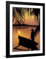 Vietnam, Cantho on the Mekong River-Keren Su-Framed Art Print