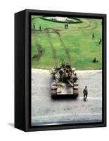 Vietnam Capture Tanks-Yves Billy-Framed Stretched Canvas