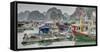 Vietnam, Cat Ba Island, Ha Long Bay. Boats and Floating Houses-Matt Freedman-Framed Stretched Canvas