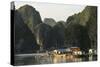 Vietnam, Cat Ba Island, Ha Long Bay. Floating Village-Matt Freedman-Stretched Canvas