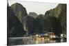 Vietnam, Cat Ba Island, Ha Long Bay. Floating Village-Matt Freedman-Stretched Canvas