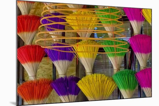 Vietnam. Colorful incense for sale.-Tom Norring-Mounted Photographic Print