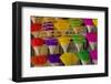 Vietnam. Colorful incense for sale.-Tom Norring-Framed Photographic Print