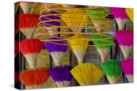 Vietnam. Colorful incense for sale.-Tom Norring-Stretched Canvas