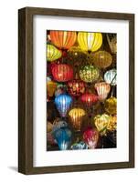 Vietnam. Colorful lamps for sale.-Tom Norring-Framed Photographic Print