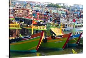 Vietnam. Danang fishing harbor.-Tom Norring-Stretched Canvas