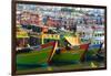 Vietnam. Danang fishing harbor.-Tom Norring-Framed Photographic Print