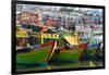 Vietnam. Danang fishing harbor.-Tom Norring-Framed Photographic Print