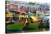 Vietnam. Danang fishing harbor.-Tom Norring-Stretched Canvas