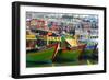 Vietnam. Danang fishing harbor.-Tom Norring-Framed Photographic Print