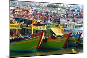 Vietnam. Danang fishing harbor.-Tom Norring-Mounted Photographic Print