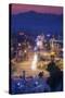 Vietnam, Dien Bien Phu. City View from the Victory Monument, Dusk-Walter Bibikow-Stretched Canvas