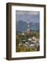 Vietnam, Dien Bien Phu. Communications Mast Shaped Like the Eiffel Tower-Walter Bibikow-Framed Photographic Print