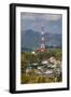 Vietnam, Dien Bien Phu. Communications Mast Shaped Like the Eiffel Tower-Walter Bibikow-Framed Photographic Print